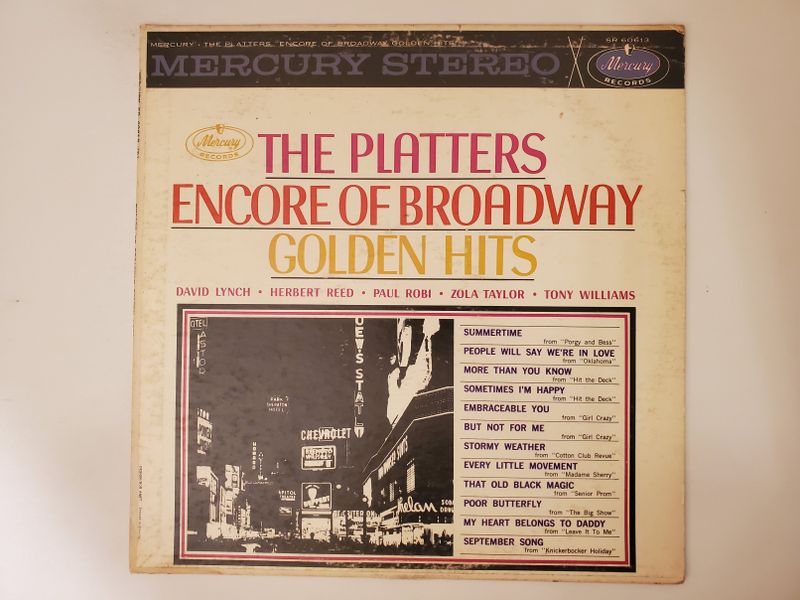 The Platters Encore of Broadway Golden Hits vinyl record